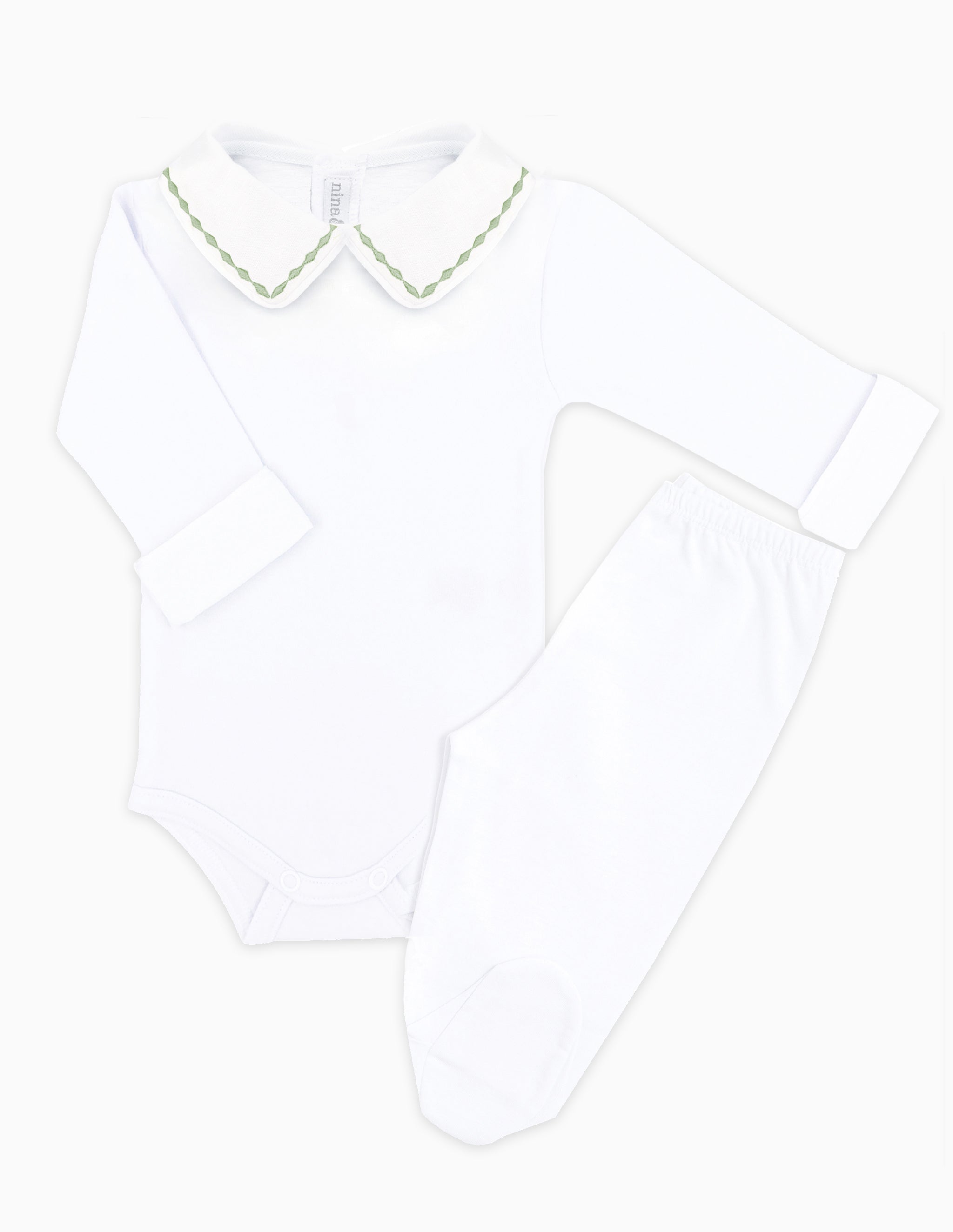 Body Losangos Verde - Nina & Maria Baby Store