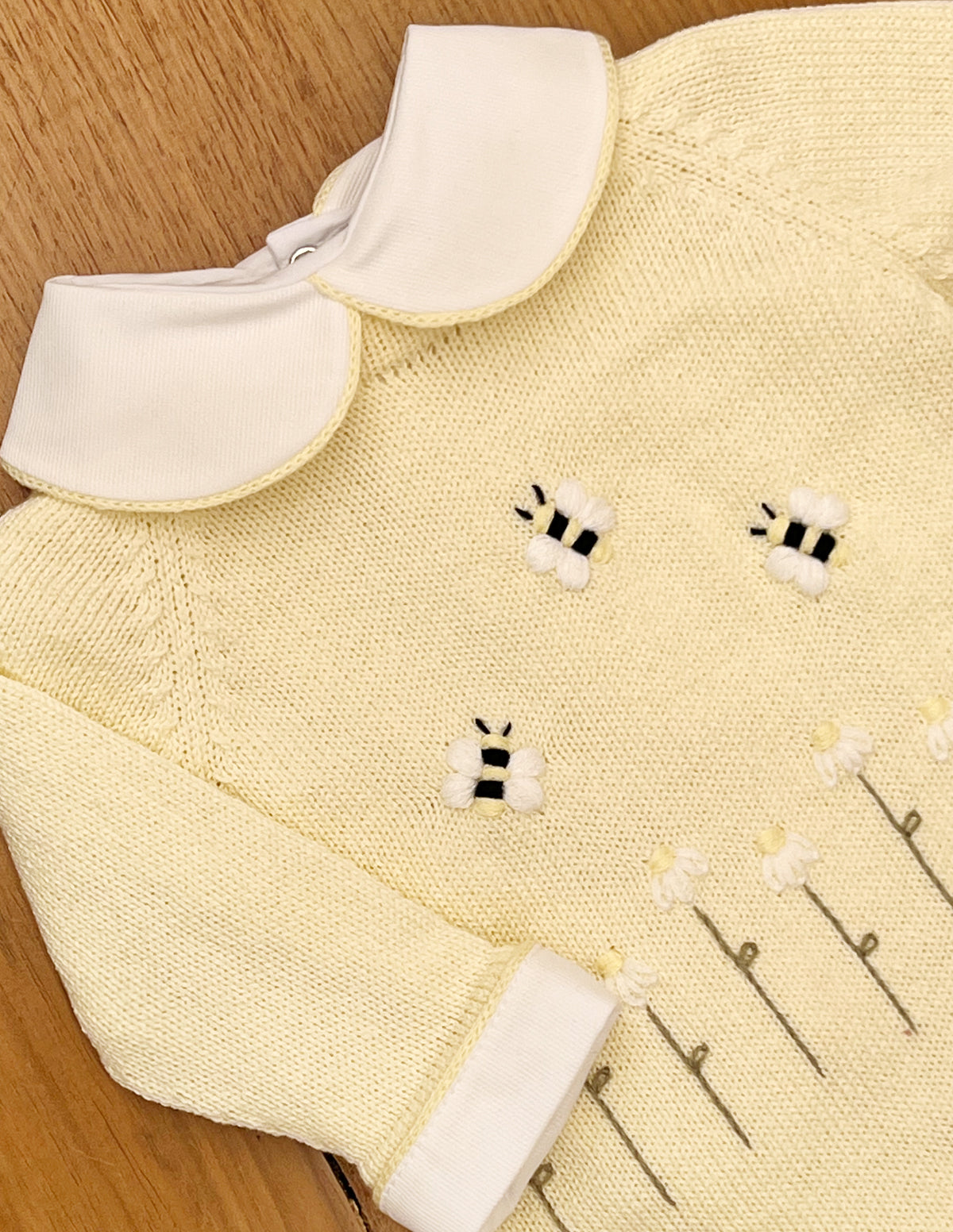 Body Viés em Tricot Amarelo Unissex - Nina & Maria Baby Store