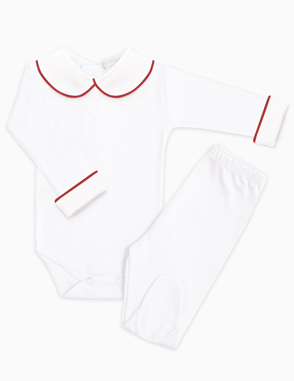 Body Viés em Tricot Vermelho - Nina & Maria Baby Store