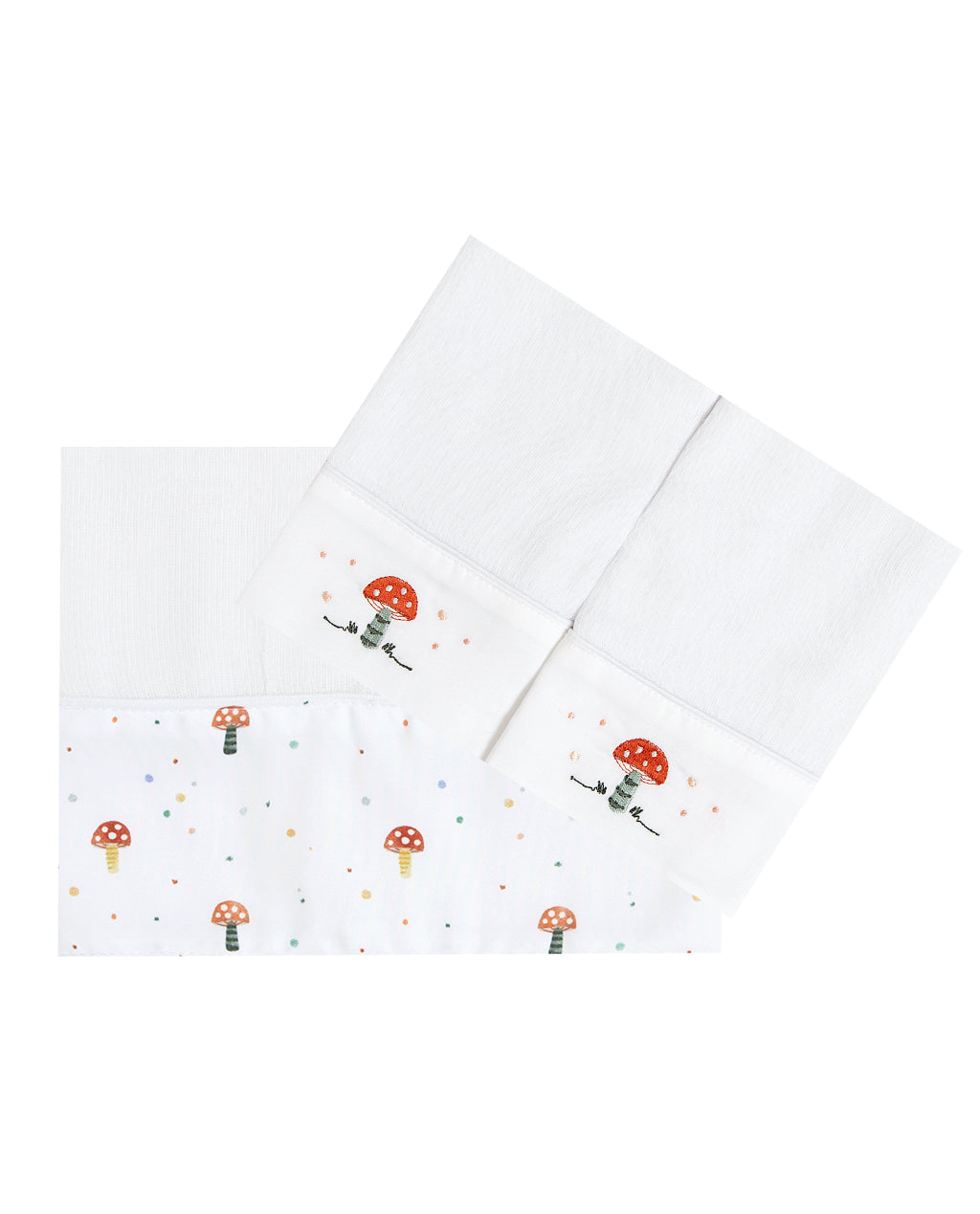 Kit 3 Fraldas Cogumelo