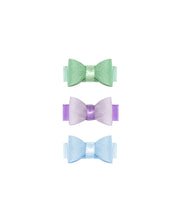 Kit Mini Laço de Colar: Azul, Verde e Lilás
