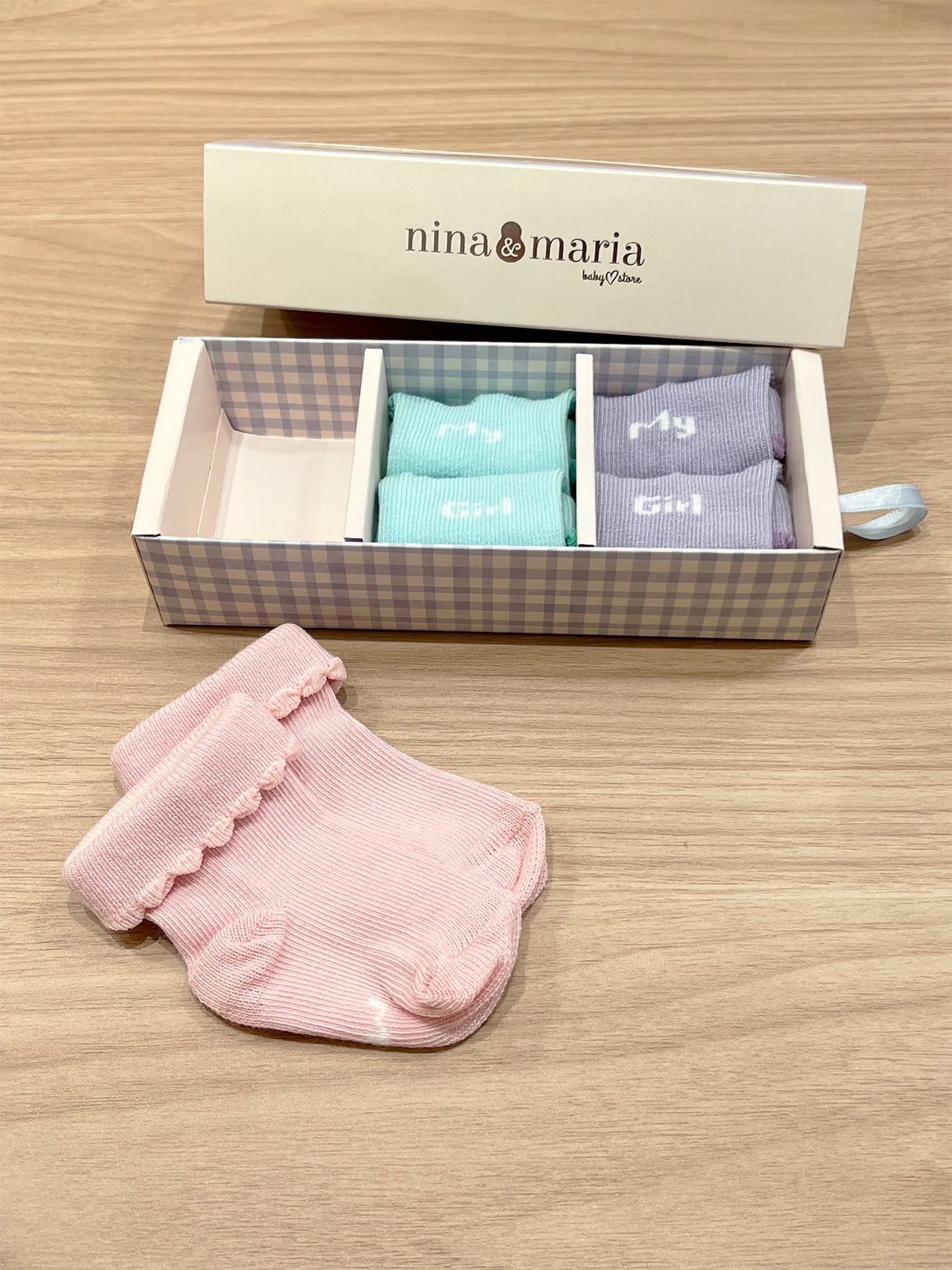 Kit Meias: Lilás, Rosa e Verde Menta
