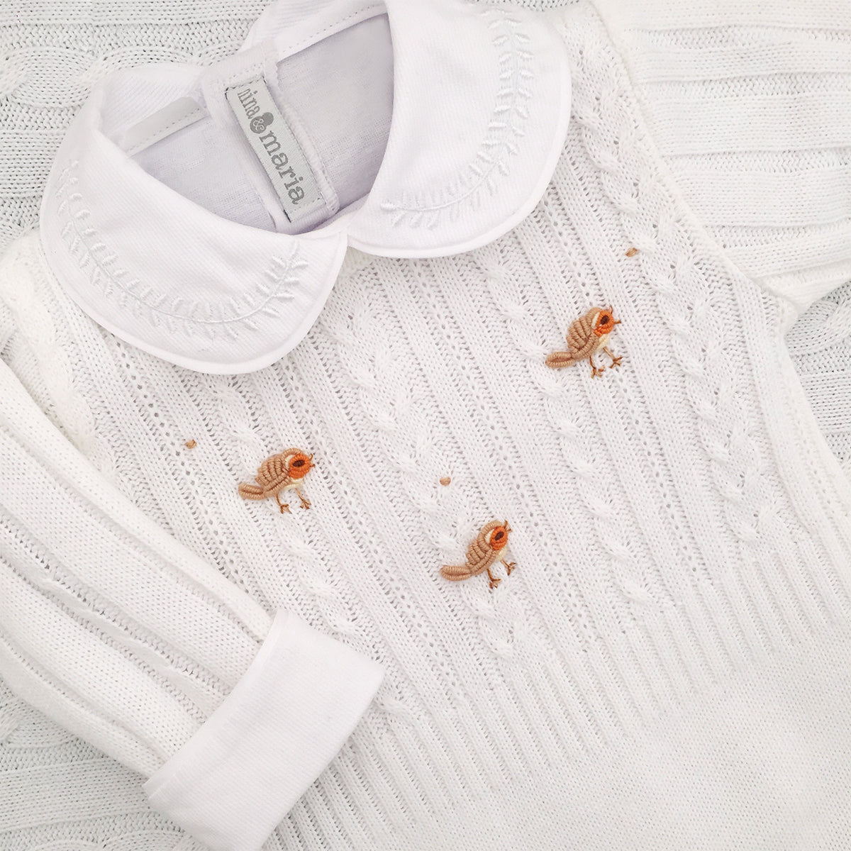 Saída de Maternidade Passarinho Branco