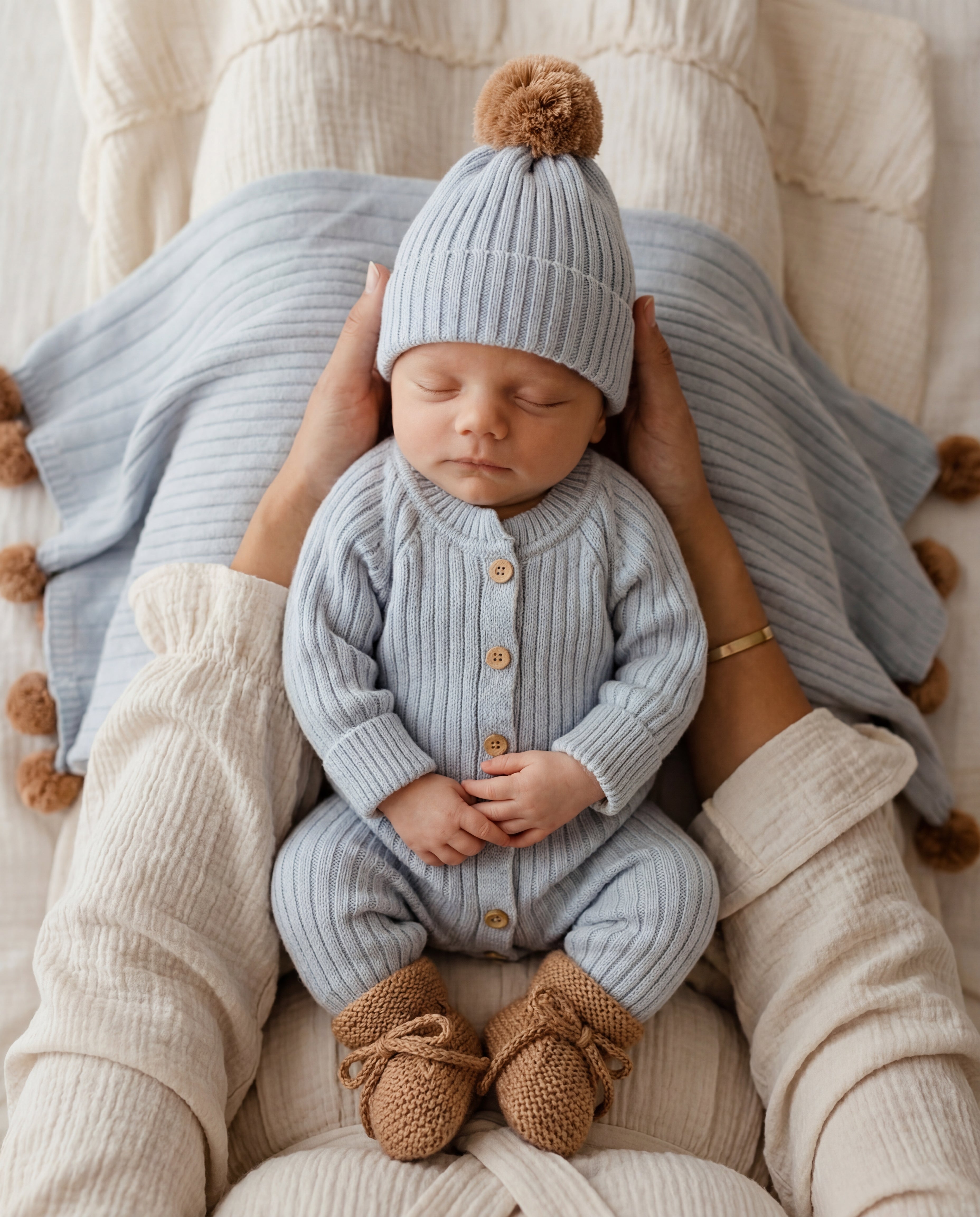 Macacão Magnético Canelado Azul