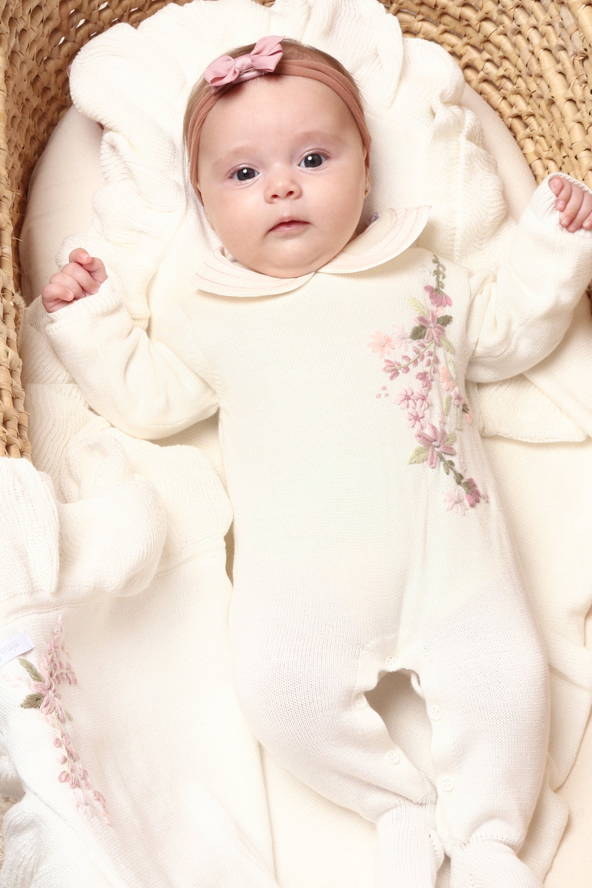 Macacão Shoulder Natural - Nina & Maria Baby Store