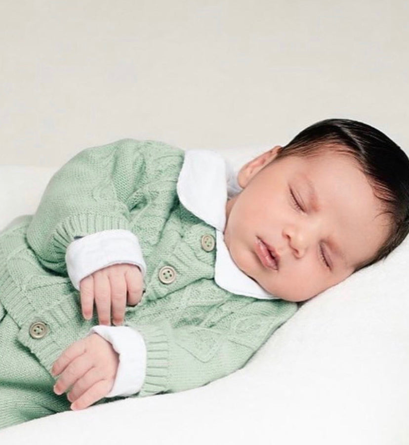 Saída Maternidade Classic Verde - Nina & Maria Baby Store
