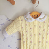 Macacão Flores Yellow - Nina & Maria Baby Store