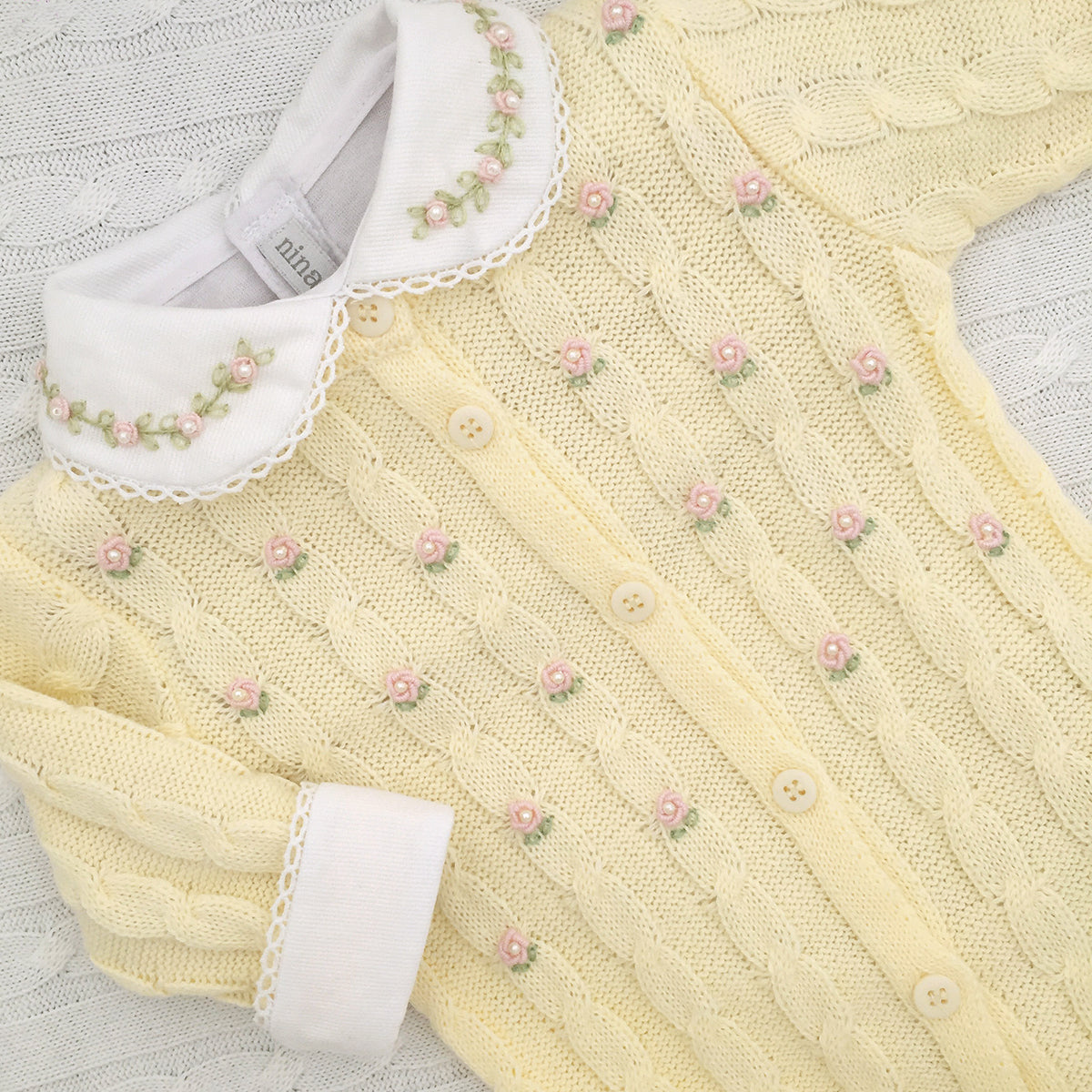 Saída de Maternidade Flores Yellow - Nina & Maria Baby Store