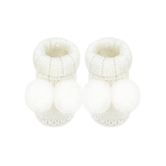 Sapatinho Pompom Cru - Nina & Maria Baby Store 1500