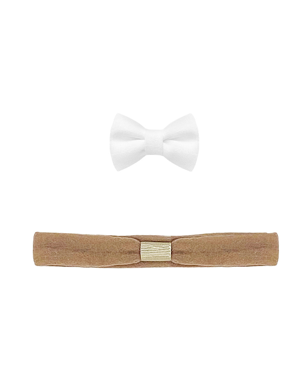 Lacinho de Cabelo Algodão Branco