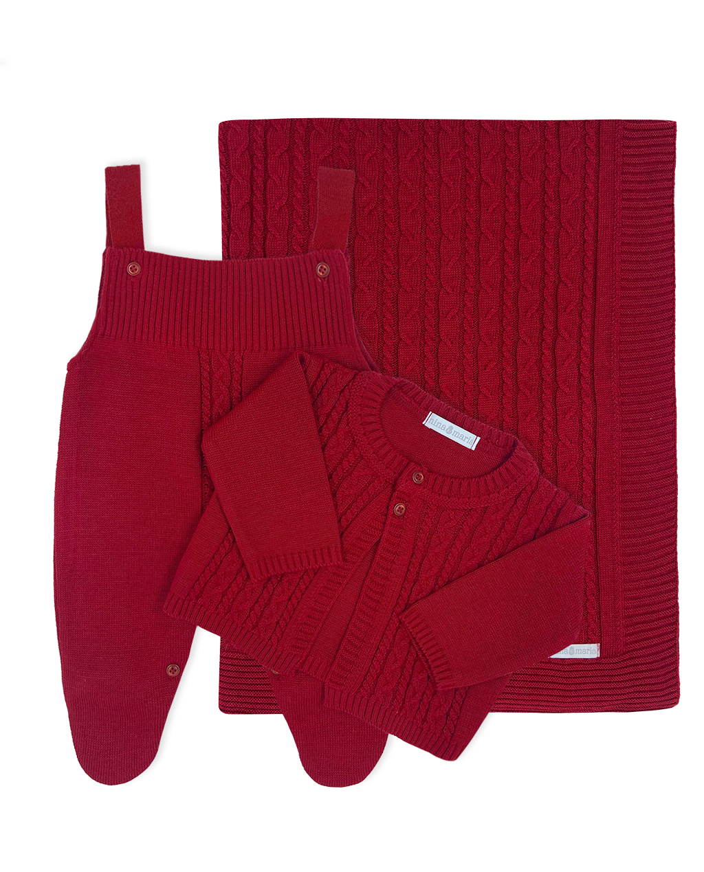 Saída Maternidade Antônio Red - Nina & Maria Baby Store
