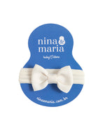 Lacinho de Cabelo Basic Off-White - Nina & Maria Baby Store
