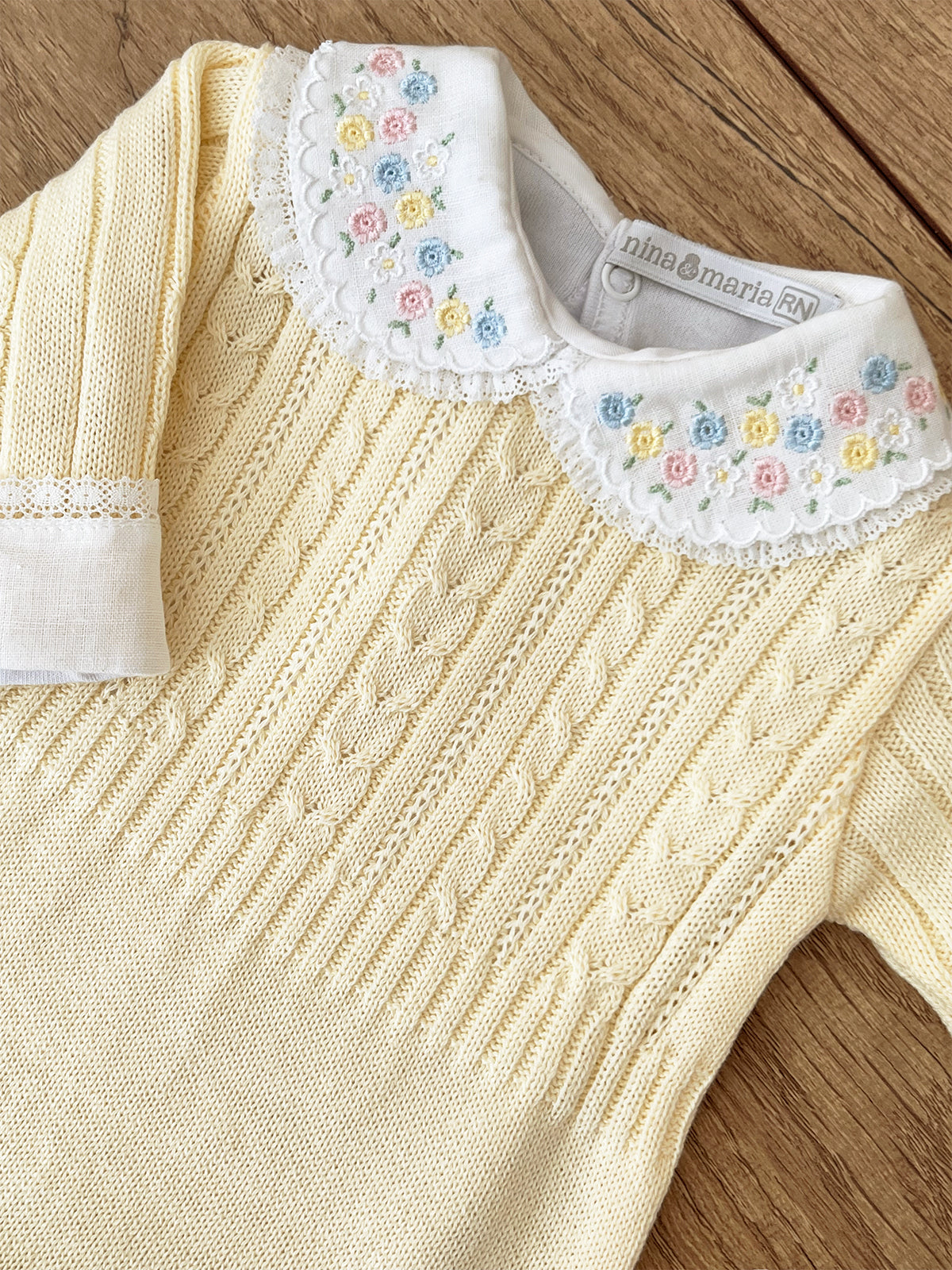 Macacão Braid Amarelo - Nina & Maria Baby Store