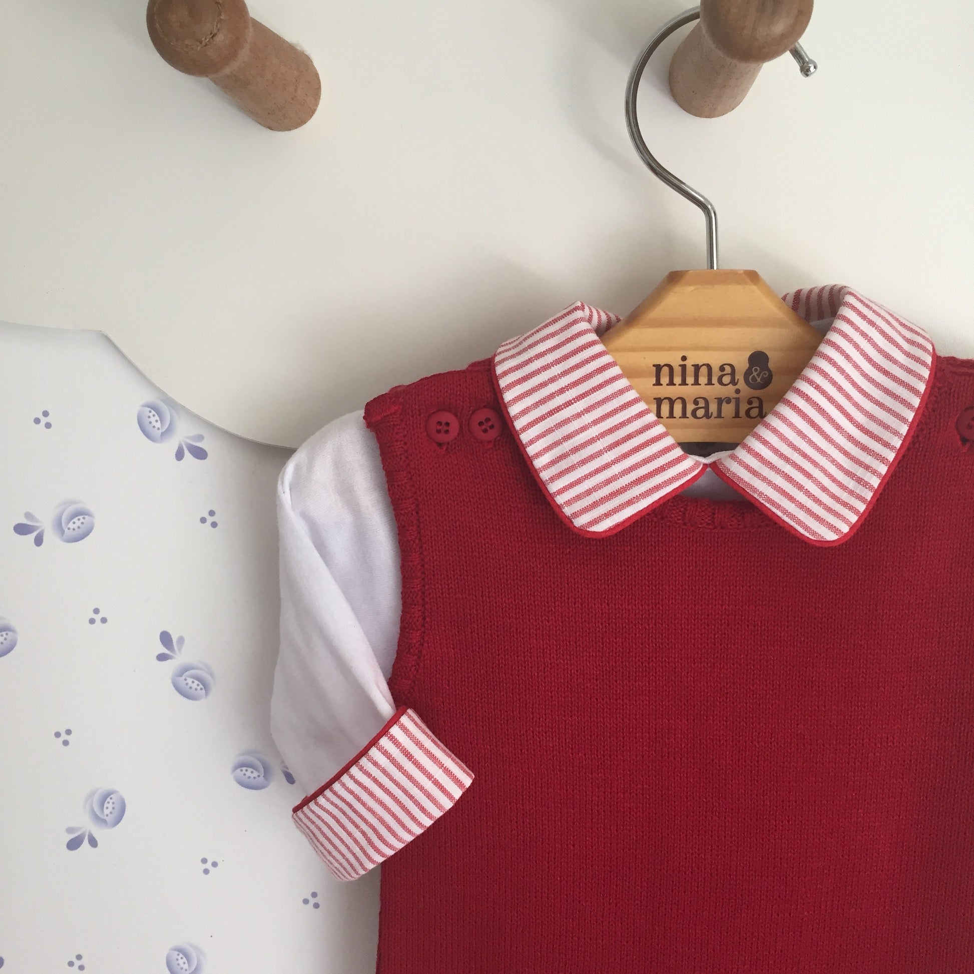 Saída Maternidade Pipoca Vermelha - Nina & Maria Baby Store