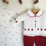 Conjunto Cherry Branco - Nina & Maria Baby Store