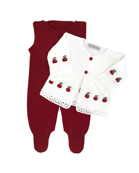 Conjunto Cherry Branco - Nina & Maria Baby Store