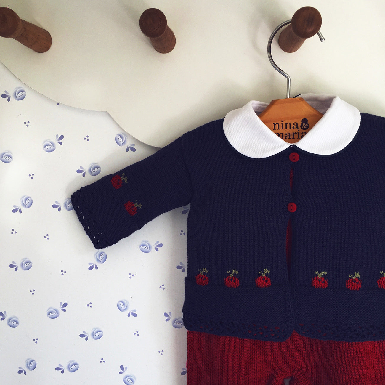 Conjunto Cherry Marinho - Nina & Maria Baby Store
