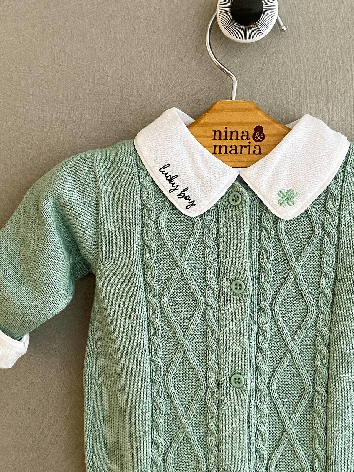 Macacão Corda Masculino Cidreira - Nina & Maria Baby Store