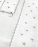 Kit de Fraldas Estrelinhas Cinzas - Nina & Maria Baby Store