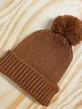 Gorro Pompom Caramelo - Nina & Maria Baby Store