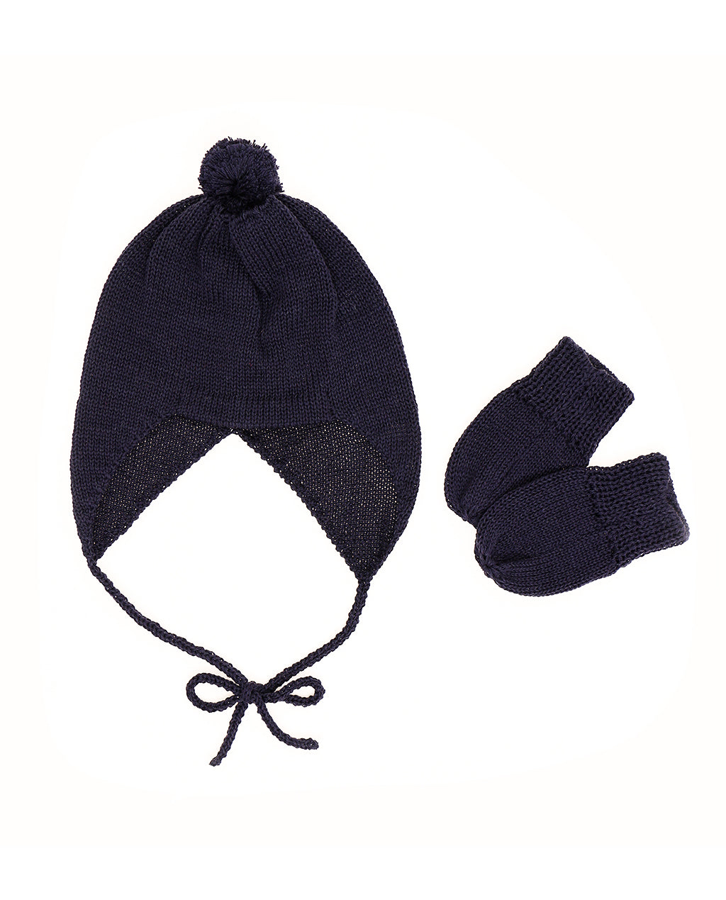 Kit Gorro e Luvas Marinho - Nina & Maria Baby Store