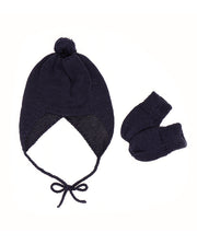 Kit Gorro e Luvas Marinho - Nina & Maria Baby Store