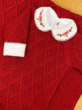 Cj Body Bordado Laço Vermelho - Nina & Maria Baby Store