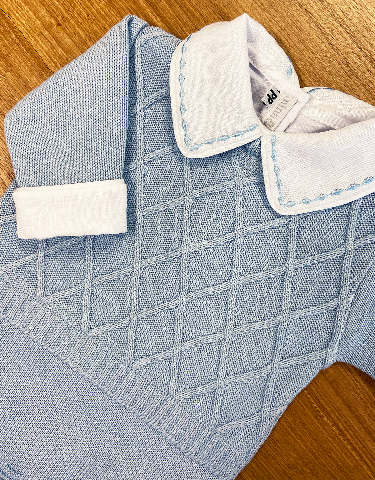 Cj Body Losangos Azul - Nina & Maria Baby Store
