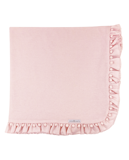 Manta Pompom Rosa - Nina & Maria Baby Store 1024