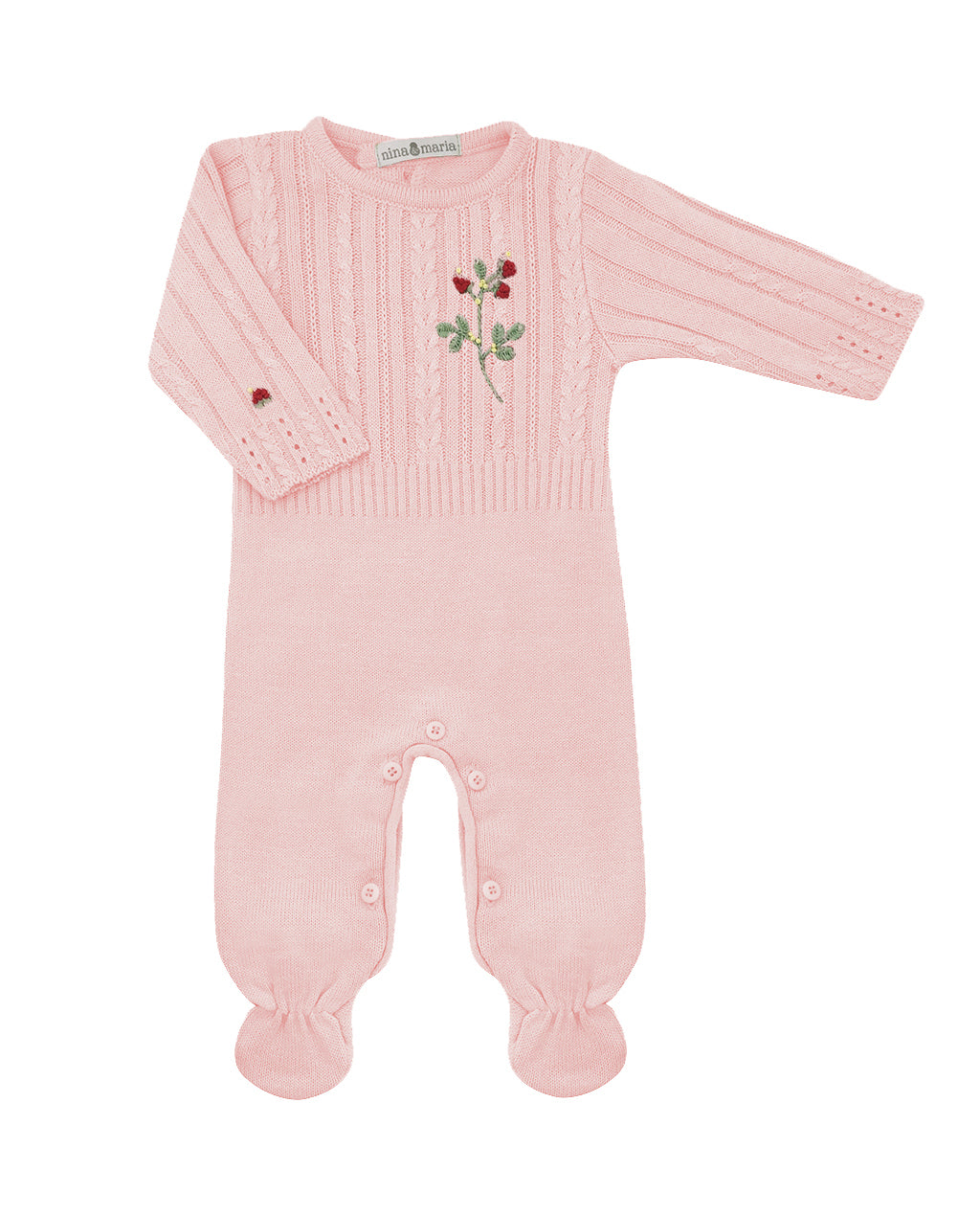 Saída de Maternidade Moranguinho Rosa - Nina & Maria Baby Store