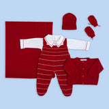 Saída de Maternidade Nautical Red - Nina & Maria Baby Store