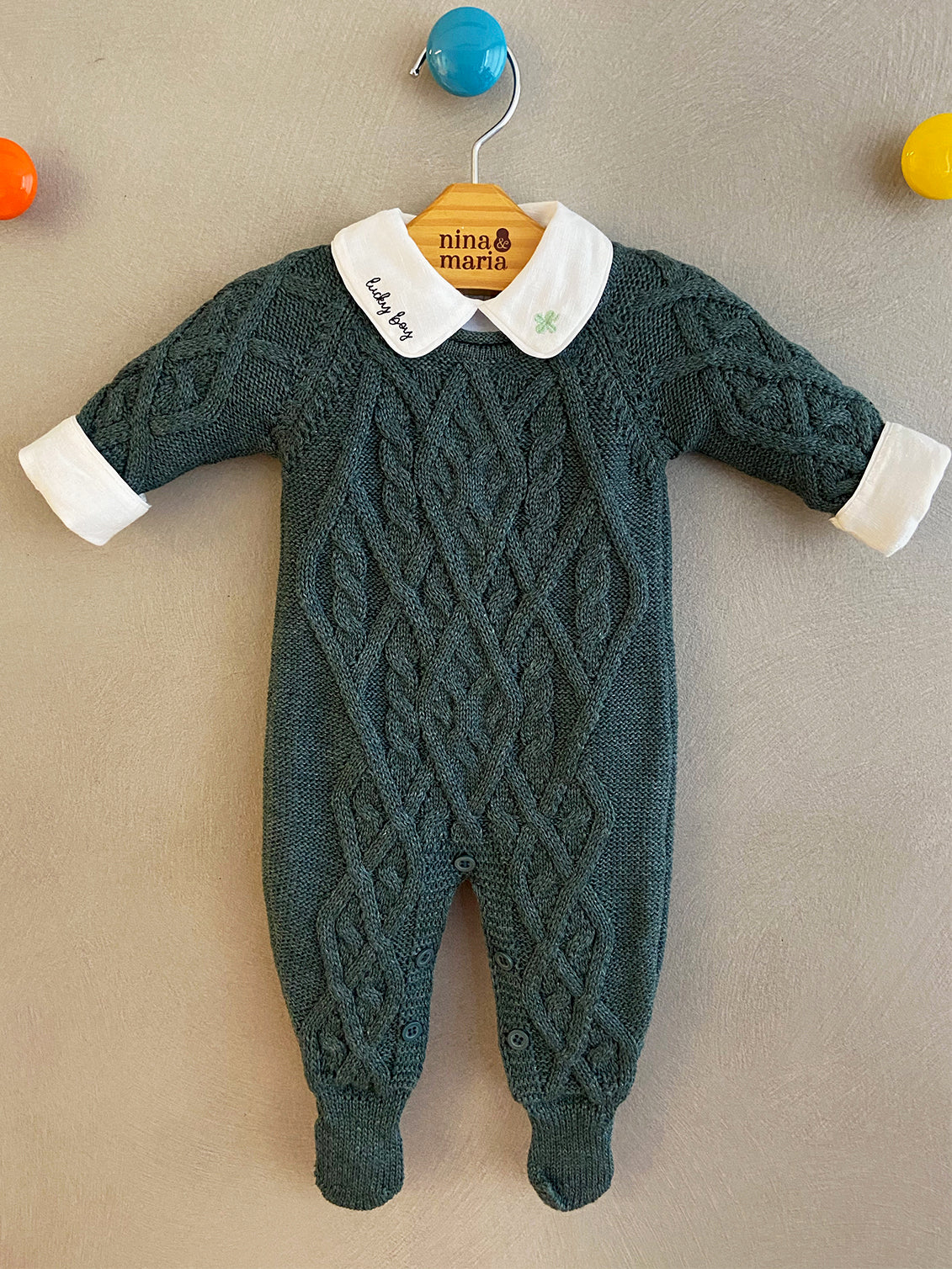 Macacão Novelo Garrafa - Nina & Maria Baby Store