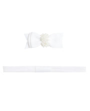 Lacinho de Cabelo Pérola Branco