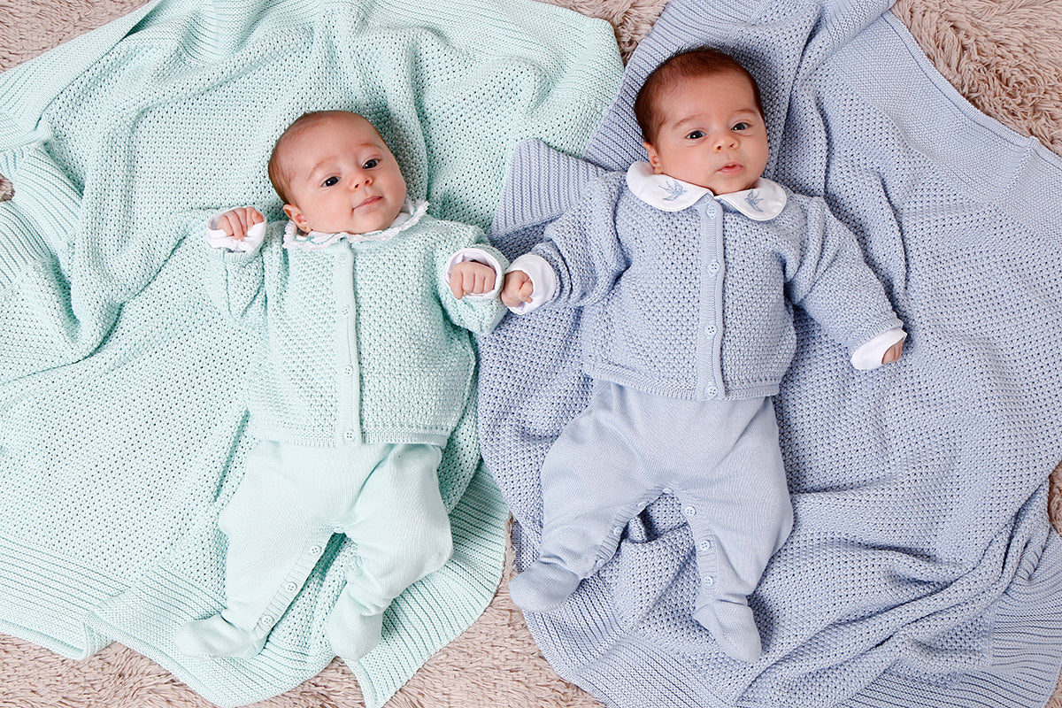 Saída Maternidade Pipoca Azulzinha - Nina & Maria Baby Store