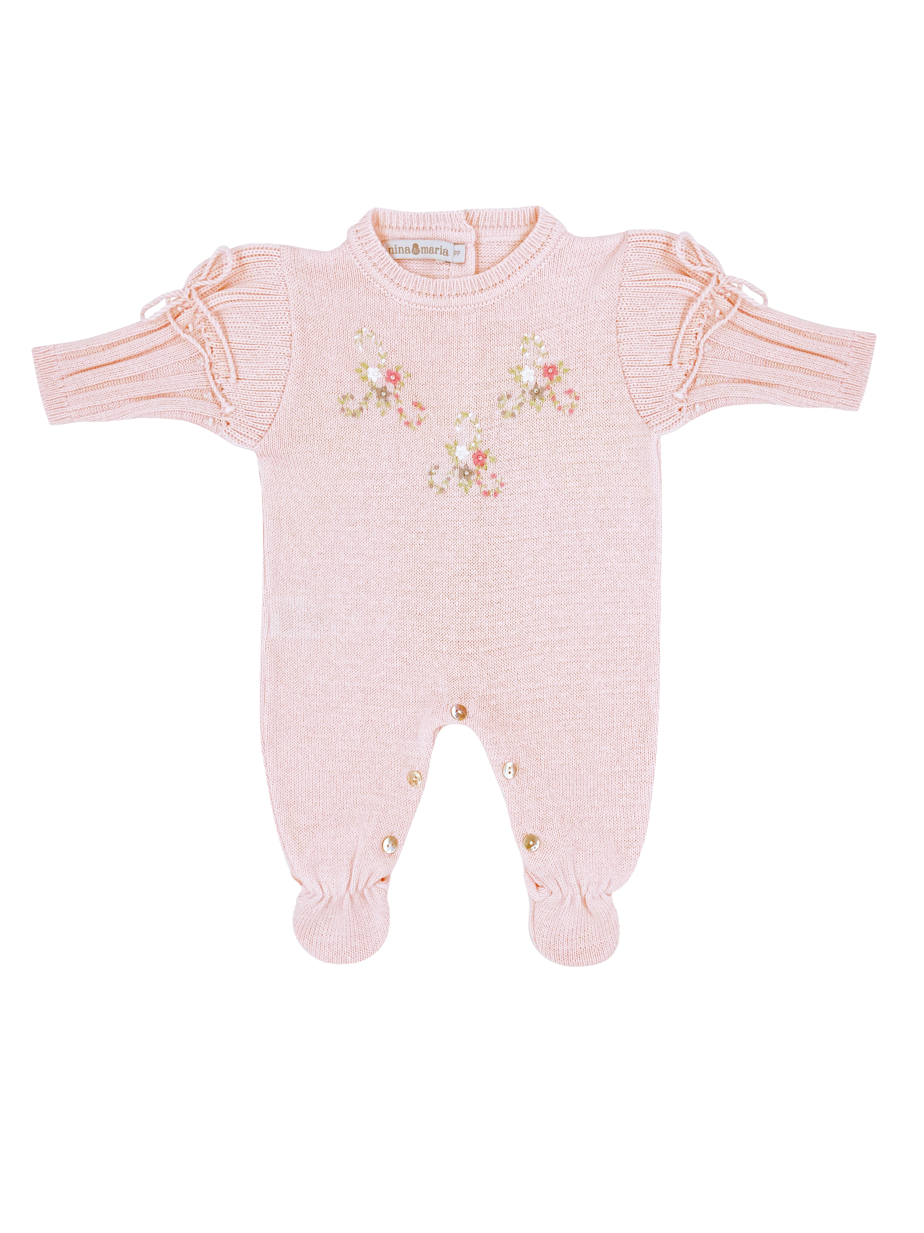 Macacão Bufante Rosa - Nina & Maria Baby Store
