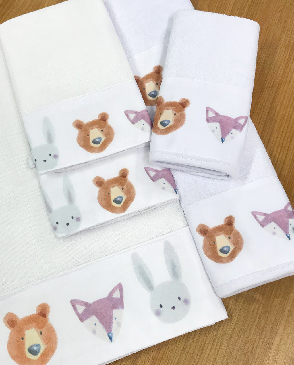 Kit de Fraldas Bichos da Floresta Meninas - Nina & Maria Baby Store