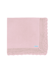Manta Renda Rosa Chá