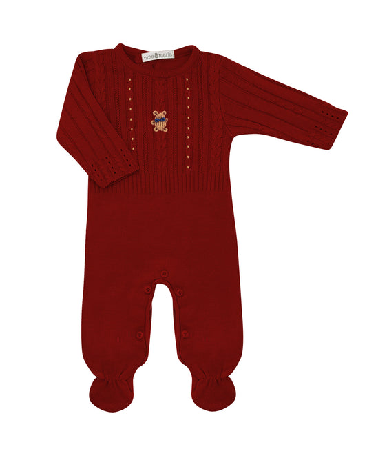 Macacão Urso Rococó Vermelho - Nina & Maria Baby Store 1024