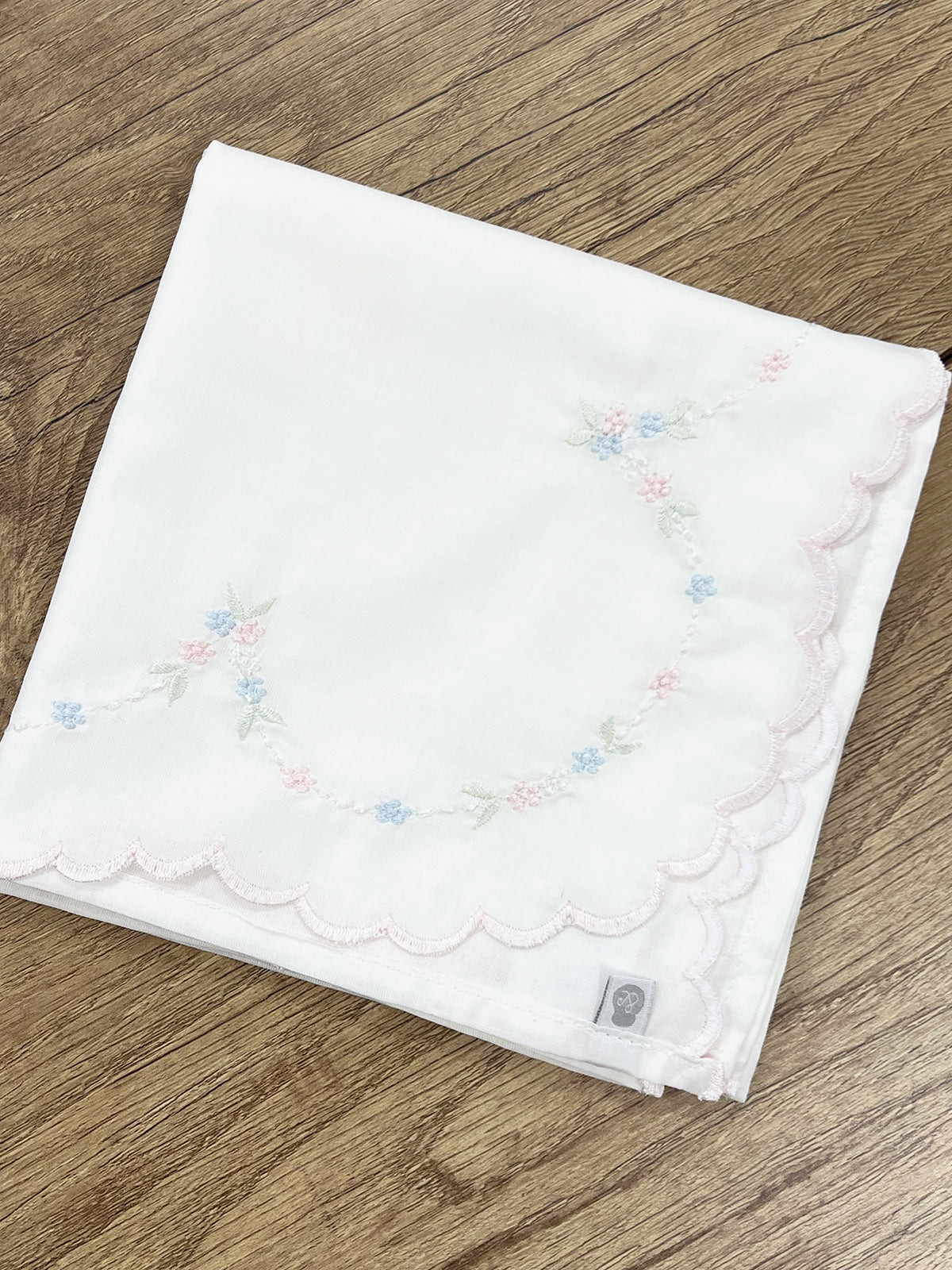 Vira-Manta Floral Rosa e Azul