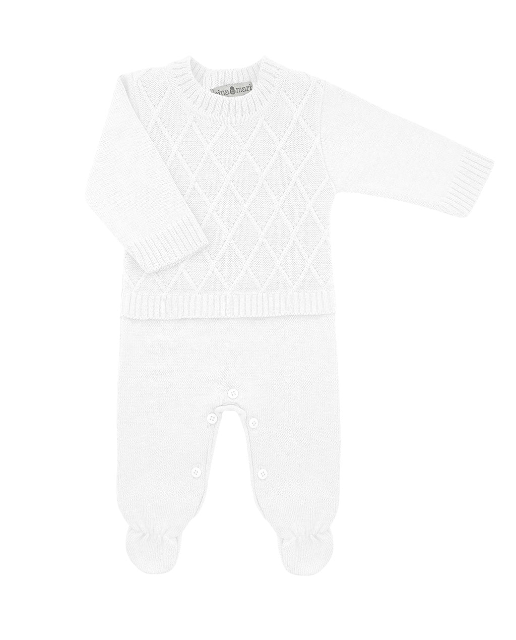 Saída de Maternidade Wire Branca - Nina & Maria Baby Store